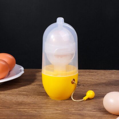 7156A MANUAL EGG PULLER SCRAMBLER HOUSEHOLD WHITE EGG YOLK MIXER KITCHEN TOOL MIX MANUAL SCRAMBLER CONVENIENT WITHOUT BREAKING EGGS. - Image 7