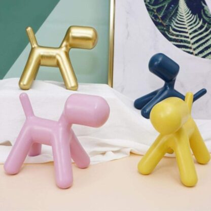 Plastic Cute Animal Puppy Chair,Creative Dog Low Footstool,Cartoon Foot Rest Stool for Bedroom Living Room Entrance Gift (1 Pc) - Image 3