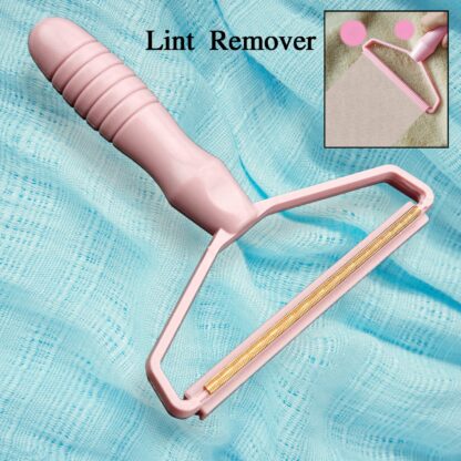 12850 2in1 Portable Lint Remover for Home Use | Use for Removing Lint Dust in Furniture and Wool Clothes Sweater Carpet | Woolen Fabrics Brush Sticky Lint Roller with Long Handle (1 Pc)