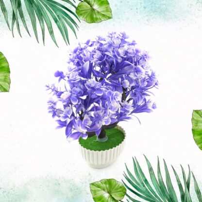 Wild Artificial Flower Plants with Cute Pot | Flower Plant for Home Office Decor | Tabletop and Desk Decoration | Artificial Flower for Balcony Indoor Decor, Plants for Living Room (1 Pc) - Image 15