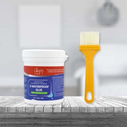 7935 Transparent Waterproof Glue 300g with Brush, Leakage Protection Outdoor Bathroom Wall Tile Window Roof, Anti-Leakage Agent, sealant glue, Roof Sealant Waterproof Gel - Image 3