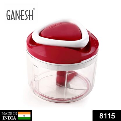 8115 Ganesh Chopper Vegetable Cutter, Red (650 ml) - Image 2