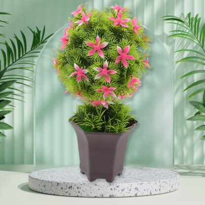 Wild Artificial Flower Plants with Cute Pot | Flower Plant for Home Office Decor | Tabletop and Desk Decoration | Artificial Flower for Balcony Indoor Decor, Plants for Living Room (1 Pc) - Image 10