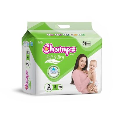 0960 Champs Soft and Dry Baby Diaper Pants  78 Pcs (Small Size  S78) - Image 4