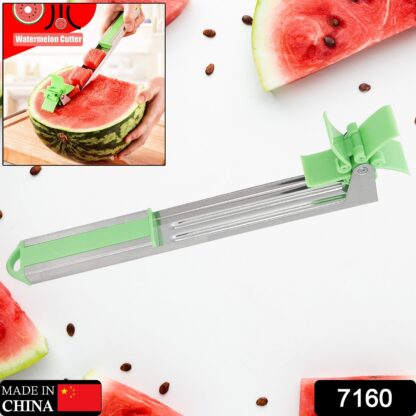 Stainless Steel Washable Watermelon Cutter Windmill Slicer Cutter Peeler for Home / Smart Kitchen Tool Easy to Use - Image 2