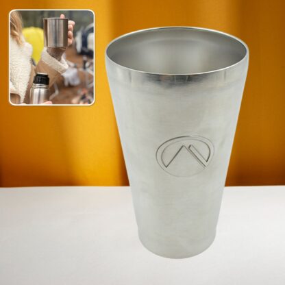 5780 Stainless Steel Vacuum Insulated Travel Mug/ Glass Reusable Water Glass/Serving Unbreakable Drinking Glasses Plain Design for Everyday Use Drinks Water, Tea Mug, Outdoor, Home, Office (1 Pc) - Image 2