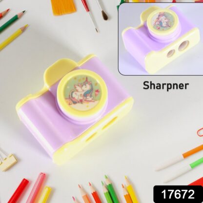 17672 Camera Shape Pencil Sharpener | Simple Student Office Sharpener | Fashionable and Convenient, Lightweight Manual Sharpener for Kids Boys Girls Birthday Return Gifts (1 Pc) - Image 2