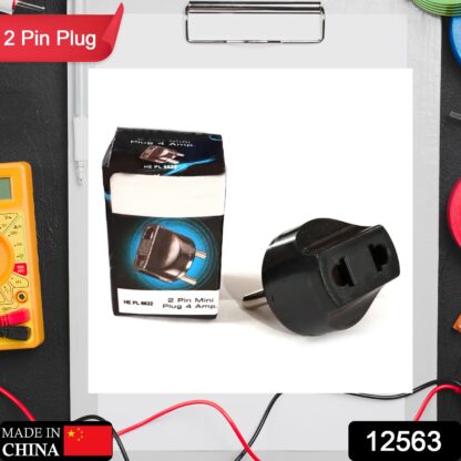 2 Pin 4 Amp. Conversion Electrical connector Plug, 2 PIN Plug Converter, Plug Adapter With Color Box (1 Pc ) - Image 2