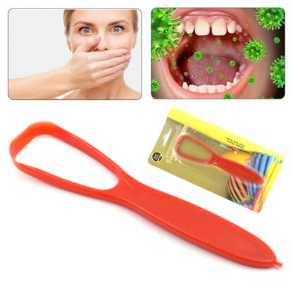 Plastic Tongue Cleaner For Kids & Adults | Tongue Scraper For Bad Breath, Maintain Oral Hygiene for Daily Use | for Fresh Breath & Bacteria Removal | Improved Taste Plastic With Handle Tongue Cleaner (1 Pc ) - Image 8