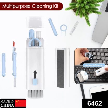 6462 7 in 1 Electronic Cleaner kit, Cleaning Kit for Monitor Keyboard Airpods, Screen Dust Brush Including Soft Sweep, Swipe, Airpod Cleaner Pen, Key Puller and Spray Bottle   02 - Image 2