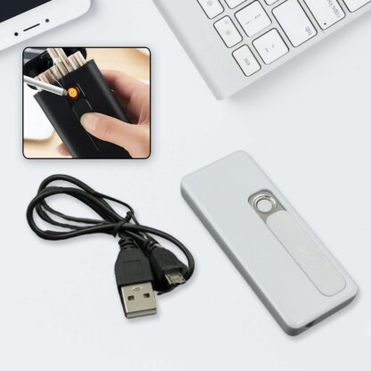 Stylish Electric USB Lighter for Men & Women (Rechargeable, Windproof) - Image 6