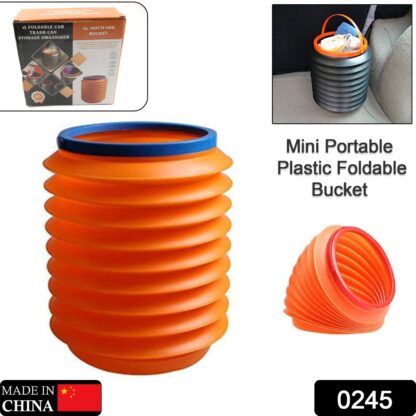 Foldable Storage Bucket , Water Container & Dustbin Multiuse Bucket For Home , Car & Kitchen Use Bucket - Image 2