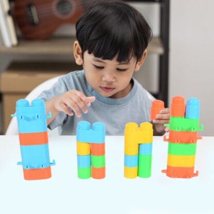 17680 Puzzle Blocks Toys Building and Construction Block Set for Children Boys and Girls (Multicolor) - Image 3