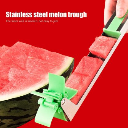 Stainless Steel Washable Watermelon Cutter Windmill Slicer Cutter Peeler for Home / Smart Kitchen Tool Easy to Use - Image 5