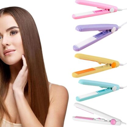 Beauty and Personal Care Professional Ceramic Plate Mini Hair Styler Straightener and Curler - Image 3