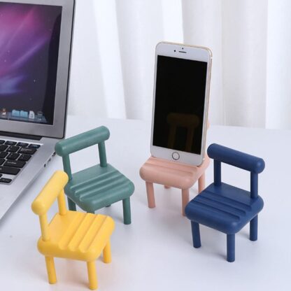 8886 Mobile Phone Holder, Mini Chair Cell Phone Stand, Portable Smartphone Dock, Cellphone Holder for Desktop Design Compatible with All Mobile Phones (1 Pc) - Image 3