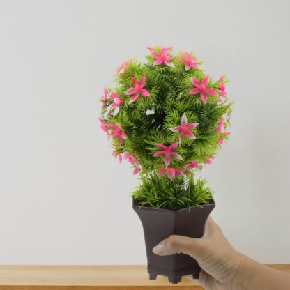 Wild Artificial Flower Plants with Cute Pot | Flower Plant for Home Office Decor | Tabletop and Desk Decoration | Artificial Flower for Balcony Indoor Decor, Plants for Living Room (1 Pc) - Image 11