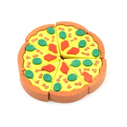 4347 3D Pizza Slices Kids Favourite Food Eraser, Pizza 7 slice eraser for kids Adults fast food lover Stationary Kit Fancy & Stylish Colorful Erasers, for Return Gift, Birthday Party, School Prize - Image 4