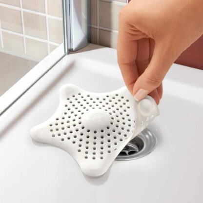 0830  Star Shape Suction Cup Kitchen Bathroom Sink Drain Strainer Hair Stopper Filter, Star Shaped Sink Filter Bathroom Hair Catcher, Drain Strainers Cover Trap Basin(Mix Color 1 Pc) - Image 7