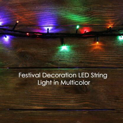 8343 3Mtr Home Decoration Diwali & Wedding LED Christmas String Light Indoor and Outdoor Light ,Festival Decoration Led String Light, Multi-Color Light 1.4MM (15L 3 Mtr) - Image 3