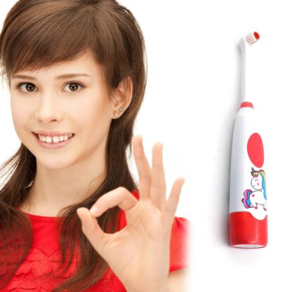 7265 Electric Toothbrush for Kids and Adults Travel Portable Toothbrush With Extra 1 Brush Heads With 2 Battery - Image 3