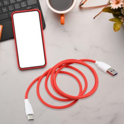 12659 Unique Type C Dash Charging USB Data Cable | Fast Charging Cable | Data Transfer Cable For All C Type Mobile Use - Image 3