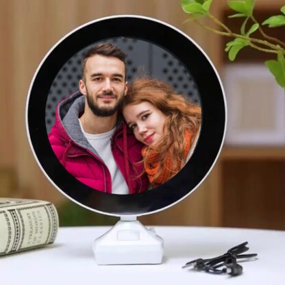 Plastic 2 in 1 Mirror Come Photo Frame with Led Light - Image 5