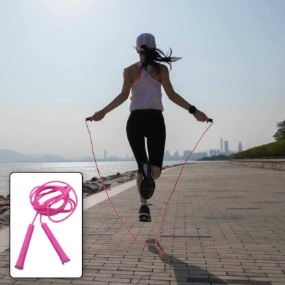 0648 3m Plastic adjustable wire skipping, skip high speed jump rope cross fit fitness equipment exercise workout - Image 5