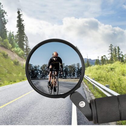 8505 Bar End Bike Mirror, Safe Rearview Mirror 360° Rotatable & Foldable Safety Bicycle Rear View Mirror, Mirror Durable Bike Mirror (1 Pc) - Image 4