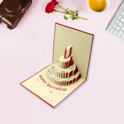 3D Paper Wish Card High Quality Paper Card All Design Card Good Wishing Card  (Birthday , Valentine , love , Christmas Card) (1Pc ) - Image 5