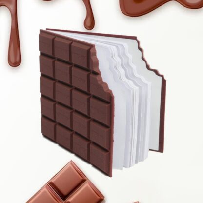 4528 Small Chocolate Scented Diary Memo Notebook in Rectangular Chocolate Bite Shape with Original Chocolate Smell Personal Pocket Diary, Dairy book with Plain Pages for Kids - Image 6