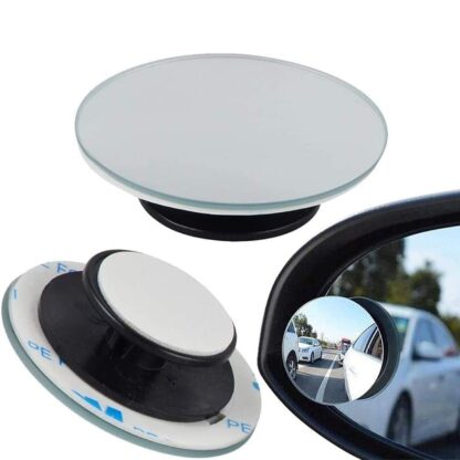 1512 Blind Spot Round Wide Angle Adjustable Convex Rear View Mirror - Pack of 2 - Image 8