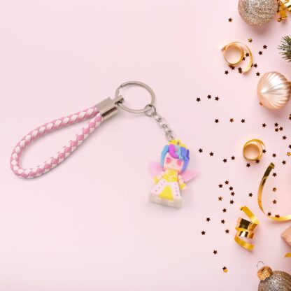 8837 Cute Keychain With Card Gift - Keychain Accessories Key Chain Backpack Charms Car Keys Keychain for Kids Girls, Unicorn Toy and Charm Key- Chain for Bag  / Door Key- Ring / car Key- Ring / Party Favor (Mix Color & Design 1 Pc ) - Image 5