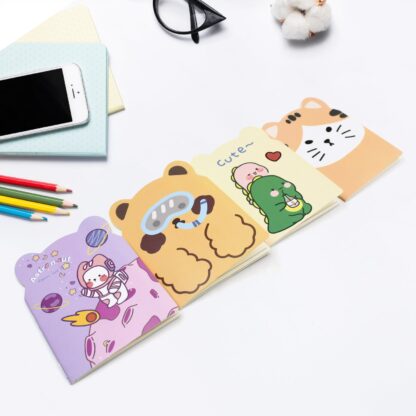 8872 Cute Cartoon Journal Diary, Notebook for Women Men Memo Notepad Sketchbook 16 Pages Writing Journal for Journaling Notes Study School Work Boys Girls, Stationery (120x85MM / 1 Pc) - Image 6