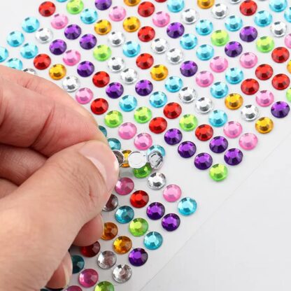 Self Adhesive Multi Size Shaped Shining Stones Crystals Stickers For Art & Craft, Mobile Phone Decoration, Jewellery Making, School Projects, Creative Work - Image 6