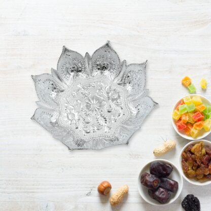 5481  DECORATIVE MUKHWAS SERVING TRAY SERVING MUKHWAS PLATE FANCY CANDY TRAY DRY FRUIT SERVING TRAY (1 Pc ) - Image 5