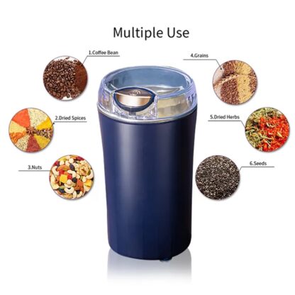 5324 Mini Mixer, Small Blander, Power full Mini Grinder, Electric Coffee Bean Grinder Grinder Machine Portable Grinder for Home and Office. (4 Blade Grinder ) - Image 6