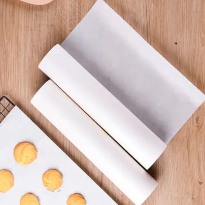 Non Stick Microwave & Oven Proof Parchment Paper/ Baking Paper/ Food Wraping Paper, Easy to Tear, Easy to Clean, for Grilling, Cooking, deep Fryer, White - Image 5