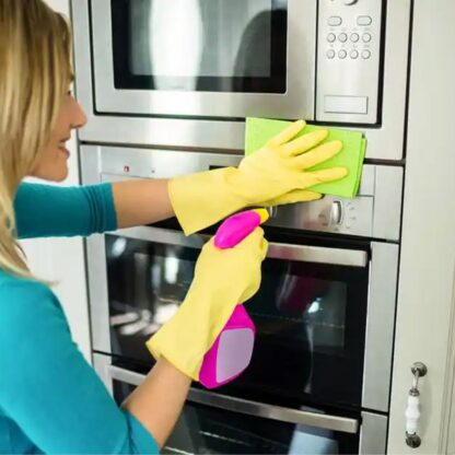 0681 Multipurpose High Grade Rubber Reusable Cleaning Gloves, Reusable Rubber Hand Gloves I Latex Safety Gloves I for Washing I Cleaning Kitchen I Gardening I Sanitation I Wet and Dry Use Gloves (1 Pair 98 Gm) - Image 6