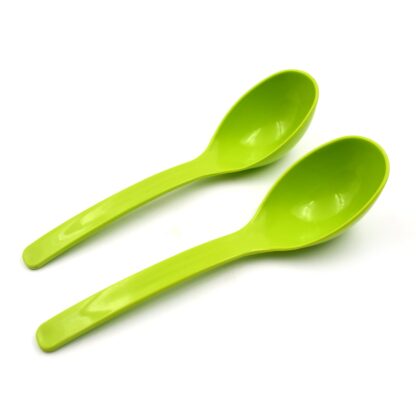 Plastic Spoon Kitchen Multipurpose Serving Ladle for Frying, Serving, Turner, Curry Ladle, Serving Rice, Spoon Used While Eating and Serving Food Stuffs Etc (2 Pcs Set / 10 Inch ) - Image 4