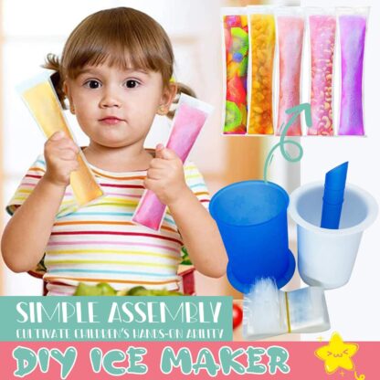 5512 Homemade Popsicle Maker Manual Ice Cream Machine With Approx 20 Pcs Packing Bag Popsicle Mold Convenient Maker Manual Ice Cream Machine For Kids Adults DIY, Reusable - Image 6