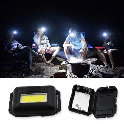 9377 Head lamp Flashlight Waterproof Portable Lantern Headband Light Torch Lamp for Outdoor Camping Hiking Backpack Cycling, Running Hunting 10W Cob(1 Pc) - Image 5