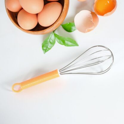 8158 Manual Whisk Mixer Stainless Steel Whisk, Cream Whisk, Flour Mixer, Rotary Egg Mixer, Kitchen Baking Tool (16 Cm) - Image 3