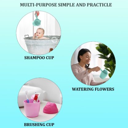 7697 Baby Shampoo Shower Cup Safe Soft Bathing Water Scorpion Baby Bath Tumbler Hair Washing Mug Rainer - Image 4