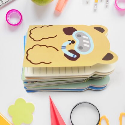 8872 Cute Cartoon Journal Diary, Notebook for Women Men Memo Notepad Sketchbook 16 Pages Writing Journal for Journaling Notes Study School Work Boys Girls, Stationery (120x85MM / 1 Pc) - Image 3