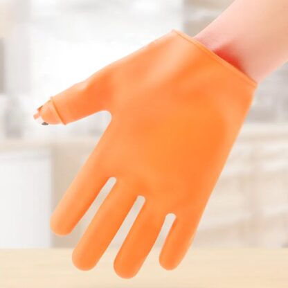 1703 Gloves Silicone Thumb Knife Finger Protector Gears Cutting Vegetable Harvesting Knife Pinching Plant Blade Scissors Garden Gloves, Right-Handed Gloves (1Pc) - Image 6