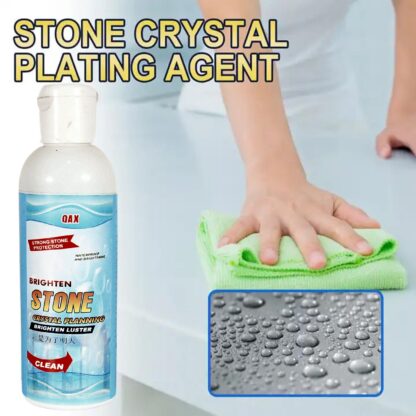 17667 Stone Stain Remover Cleaner, Stone Crystal Plating Agent, Marble Stone Cleaner Polishes, Crystal Plating for Kitchen, Patio, Backyard Marble Cleaner and Polish (75 ML Approx / 1 pc) - Image 5