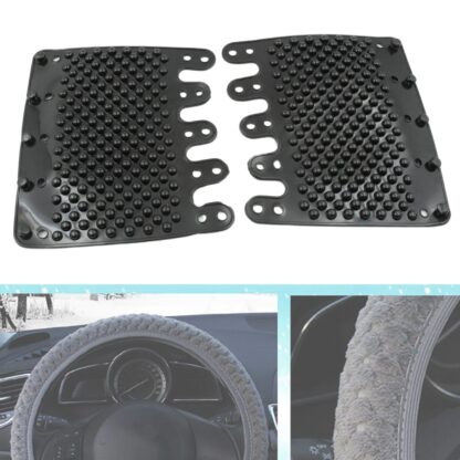 Silicon Car Massage Steering Cover High Quality Silicon Massger Pad Suitable For All Car (2 Pc Set) - Image 4