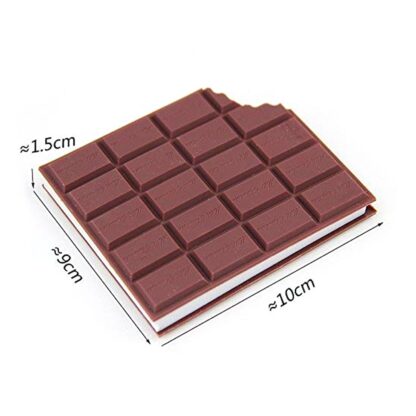 4528 Small Chocolate Scented Diary Memo Notebook in Rectangular Chocolate Bite Shape with Original Chocolate Smell Personal Pocket Diary, Dairy book with Plain Pages for Kids - Image 5