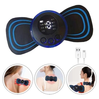 6204 Portable USB Neck Massager Electric Neck Massager Automatic Massage Enhancer Mini Cervical Massager EMS Lymphatic Drainage Massage with Cable - Image 8